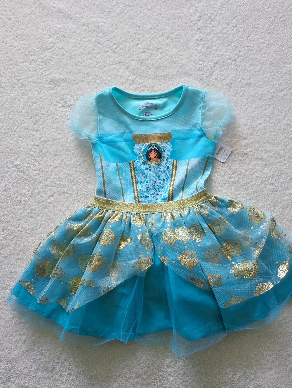 New Disney Aladdin Princess Jasmine Cosplay Dress / Halloween costume, size 4/5